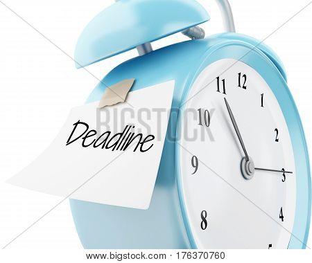3D Alarm Clock With Sticky Paper Written 
