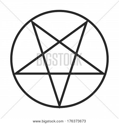 Pentagram Symbol Vector Icon