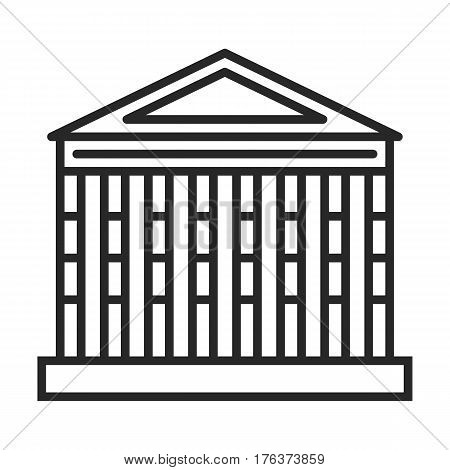 Roman Temple Vector Icon