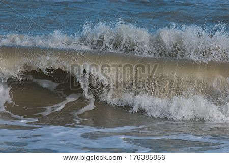 Big wave in the adriatic sea, Italy