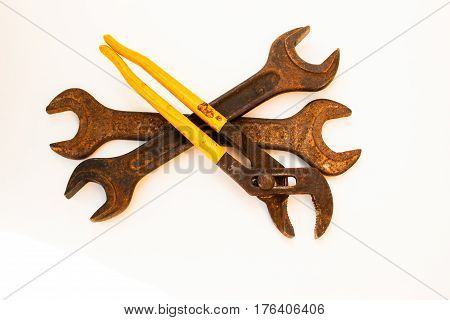 Old rusty tools must be replaced with new ones.