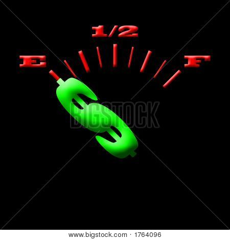 Gas-Messgerät Geld
