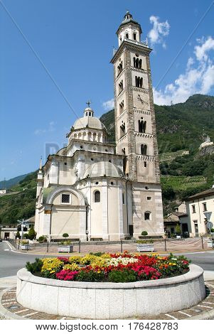 Basilica Of Madonna At Tirano