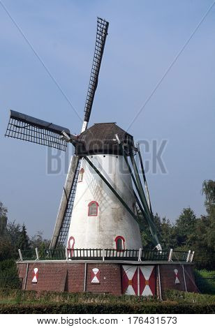 Netherlands Cuijk july 2016: Windmill Jan van Cuijck