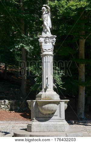 Fountain At Sacro Monte Of Varallo Holy Mountain