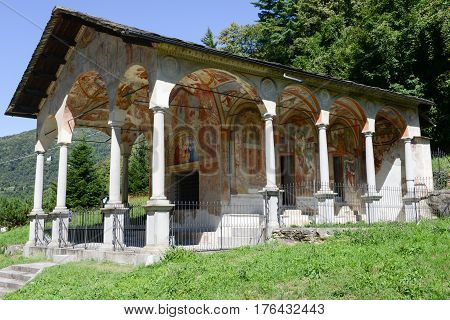Varallo, Italy - 6 September 2015: The church of Madonna di Loreto at Varallo on Piedmont Italy