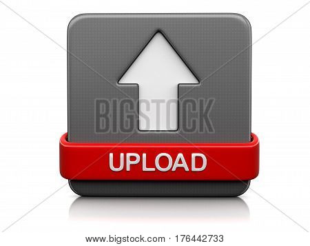 3D Illustration. Sign upload. Image with clipping path