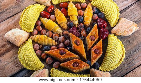 Eastern sweets to Novruz holiday. Novruz decoration