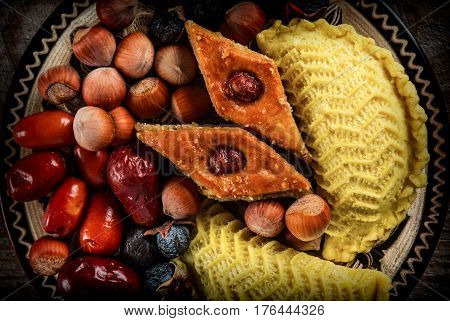 Eastern sweets to Novruz holiday. Novruz decoration