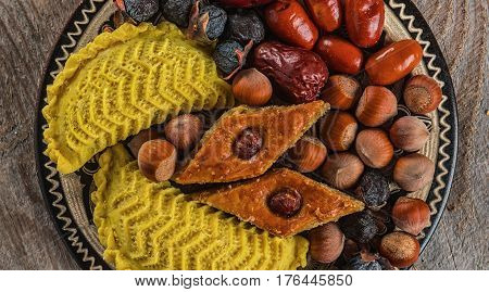 Eastern sweets to Novruz holiday. Novruz decoration