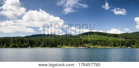 Water reservoir and beautiful natureOravaska priehrada Slovakia