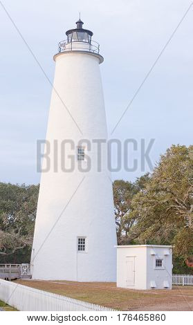 Historic Ocracoke Lighthouse Outer Banks Obx Nc Us