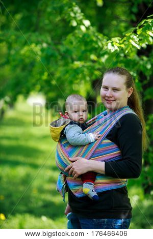 Portrait Of A Mother With Her One-year-old Son.