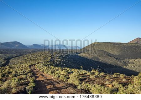 Volcanic Landscape In Lanzarote, Timanfaya National Park