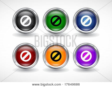 Knoppen voor het web. Vector.