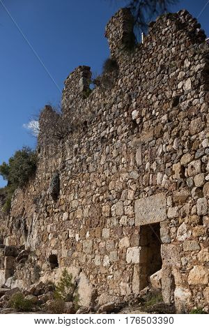 Ancient City Of Syedra In Alanya Province Of Turkey