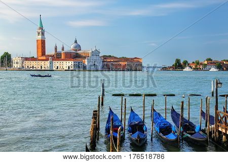 San Giorgio Maggiore Island Across From San Marco Square In Venice, Italy