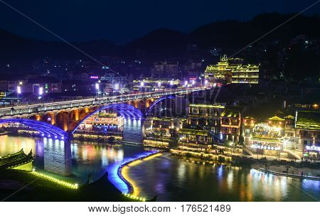 Fenghuang (phoenix) Ancient Town In China