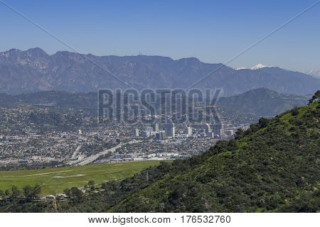 Aerial View Of The Burbank Aera