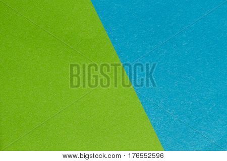Green and blue paper textured background diagonal modern inusual background horizontal view