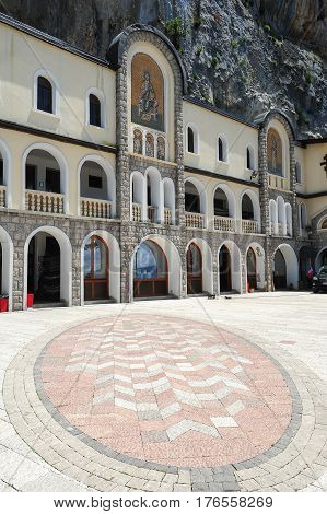 Ostrog Monastery Near Danilovgrad