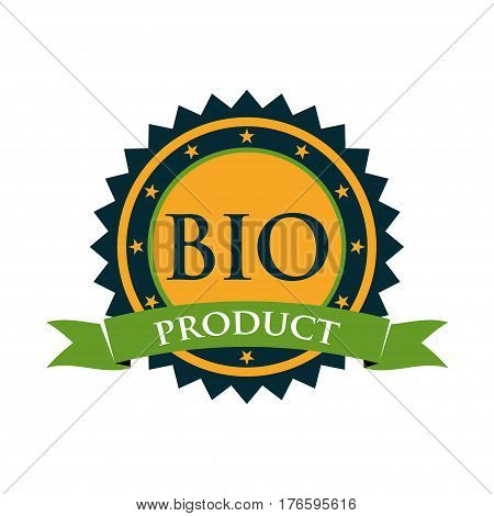 Vector BIO Product badge isolated on white background