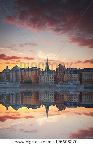 Stockholm Sweden cityscape from the port, Europe