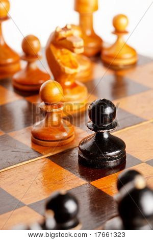 hölzernes Schach