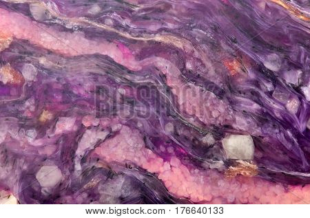 charoite stone texture macro photo