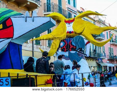 Hdr Carnival Celebrations In Loano
