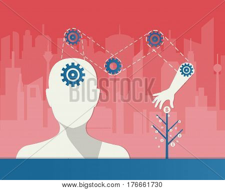 Abstract Business Concept . Can Be Used For Your Business, Book Cover, Template, Banner, Presentatio