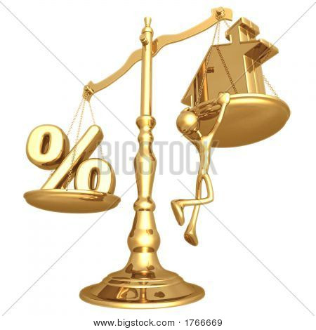 Realty sbilanciato scala percentuale e oro casa
