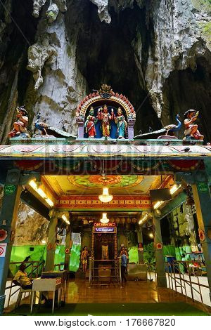 KUALA LUMPUR, 10 JANUARY 2017 - Batu Caves in Kulala Lumpur, Malaysia, Asia