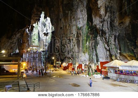 KUALA LUMPUR, 10 JANUARY 2017 - Batu Caves in Kulala Lumpur, Malaysia, Asia