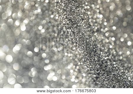 Glitter Lights Grunge Background, Glitter Defocused Abstract Twinkly Lights And Glitter Stars Christ