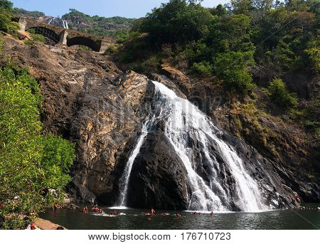 Biggest waterfall in goa with its scenic beauty