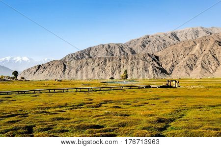 The Pamir plateau on the roof of the world located in Kashgar of Xinjiang China.