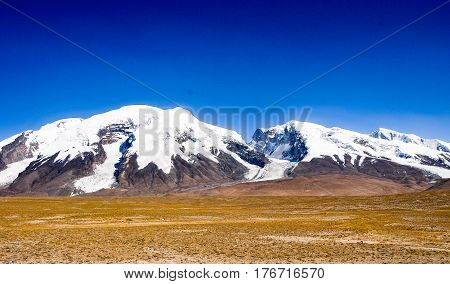 The Pamir plateau on the roof of the world located in Kashgar of Xinjiang China.