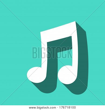 music icon stock vector illustration flat design