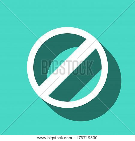 rescricted icon stock vector illustration flat design
