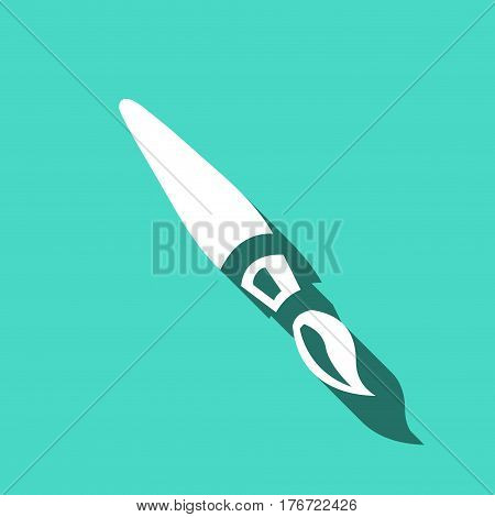 brush  icon stock vector illustration flat design
