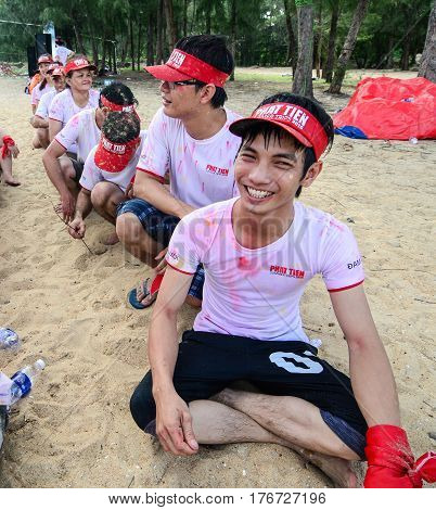 Young People Playing A Team Sport Game