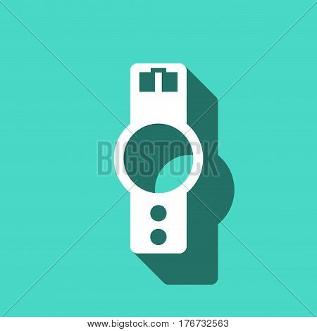 wristwatch icon  stock vector illustration flat design