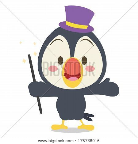 Magician toucan character vector art collection stock