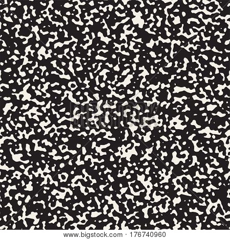 Noise Grunge Abstract Texture. Abstract Retro Background Design. Vector Seamless Black And White Pattern.