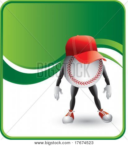 sfondo di cappello baseball Classy cartoon