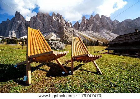 Two Chairs In The Mountains