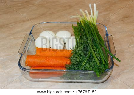 Making a healthy wrap sandwich concept. Healthy food. Wrap ingredients: greenery carrot egg