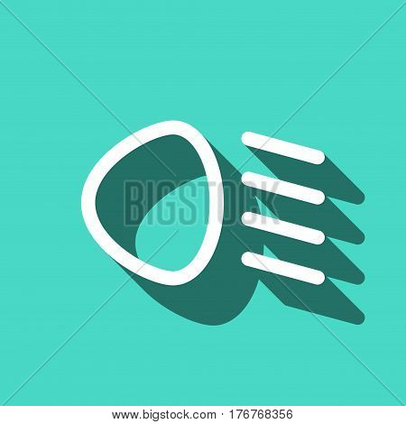 dipped beam icon stock vector illustration flat design