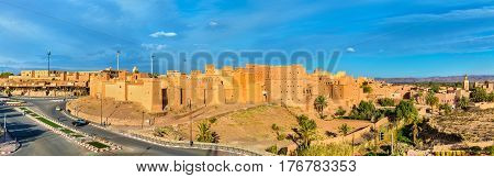 Taourirt Kasbah in Ouarzazate, Morocco. It is one of the national symbols of Morocco